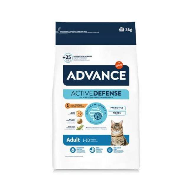 Croquettes Advance Adult Poulet et Riz pour chats Sac 3 kg - Imagen 1