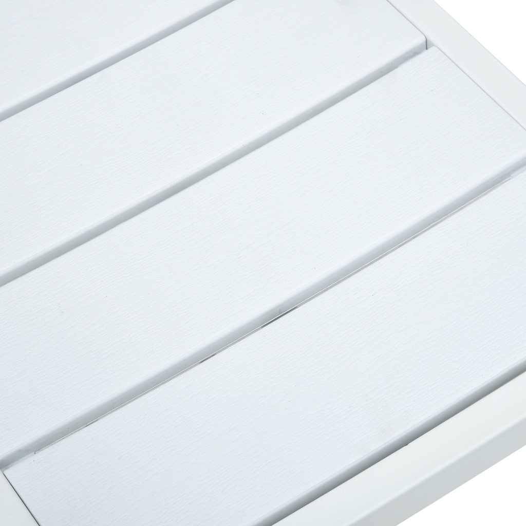 Chaises de jardin lot de 4 blanc PEHD aspect bois 62 x 55.5 x 88.5 cm - PANGIVO - Image 6