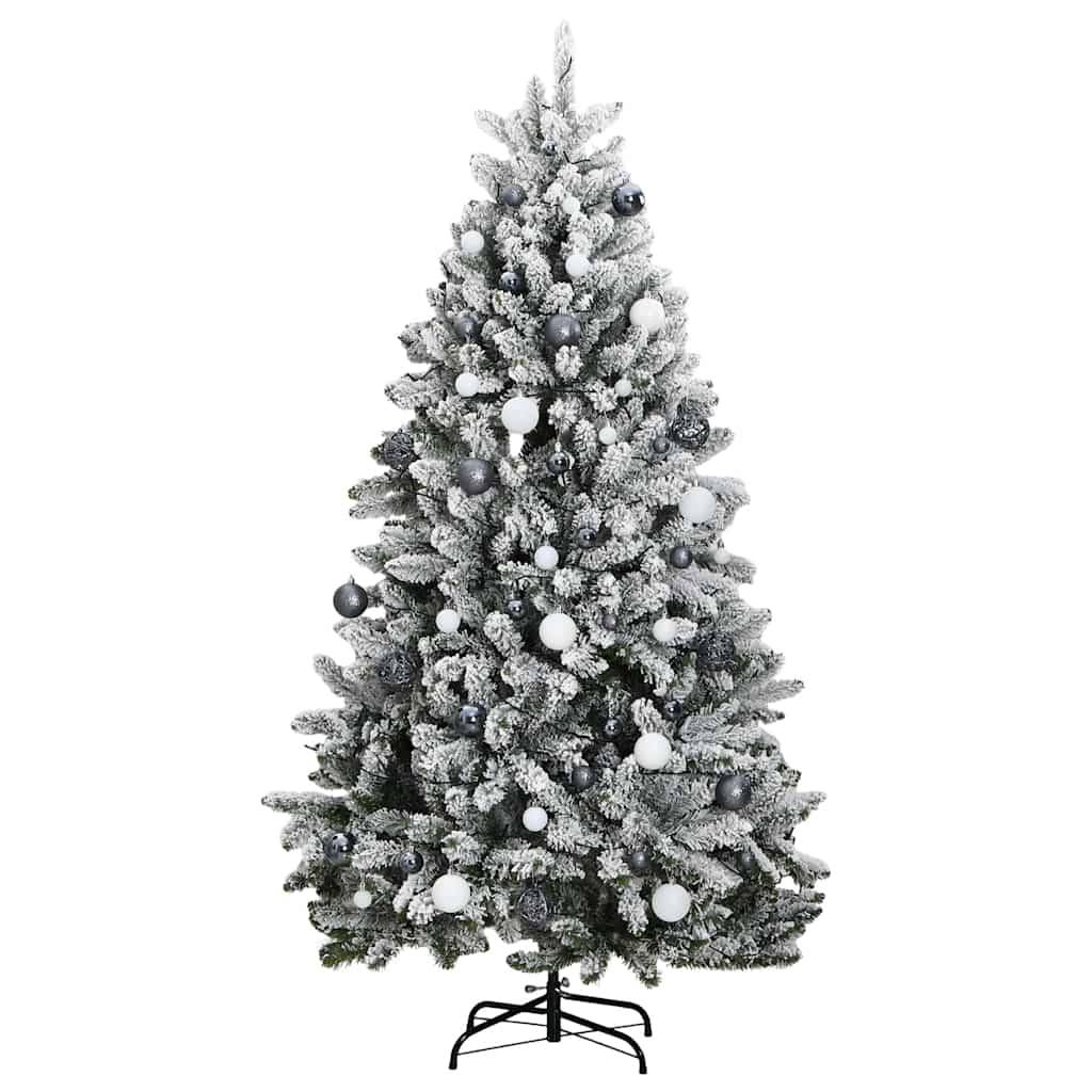 ComfortXL - Sapin de Noël articulé PVC 300 LED et Boules Décoration Enneigé 180 cm – ComfortXL Outdoor Living - Image 4