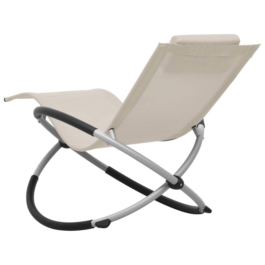Vidaxl - Chaise longue pour enfants Acier Crème vidaXL 47794 - Imagen 5