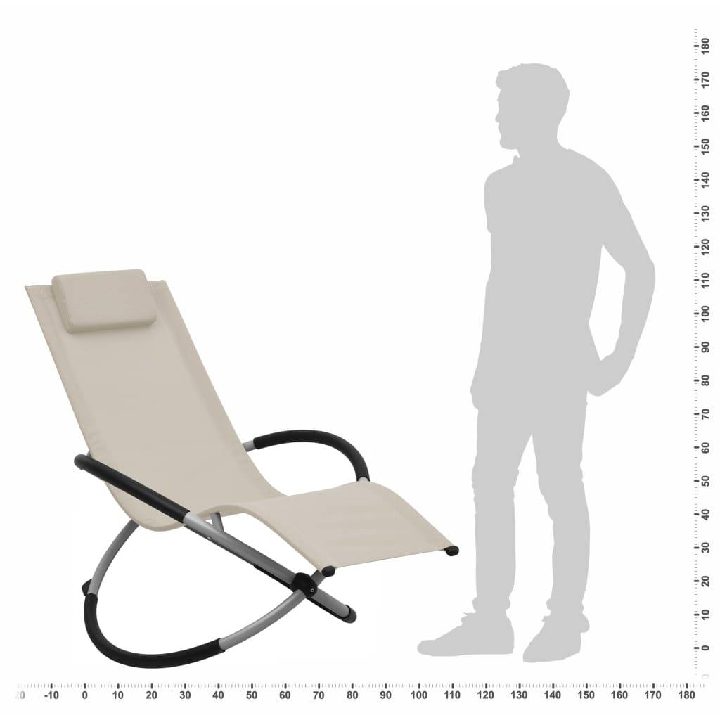 Vidaxl - Chaise longue pour enfants Acier Crème vidaXL 47794 - Imagen 7