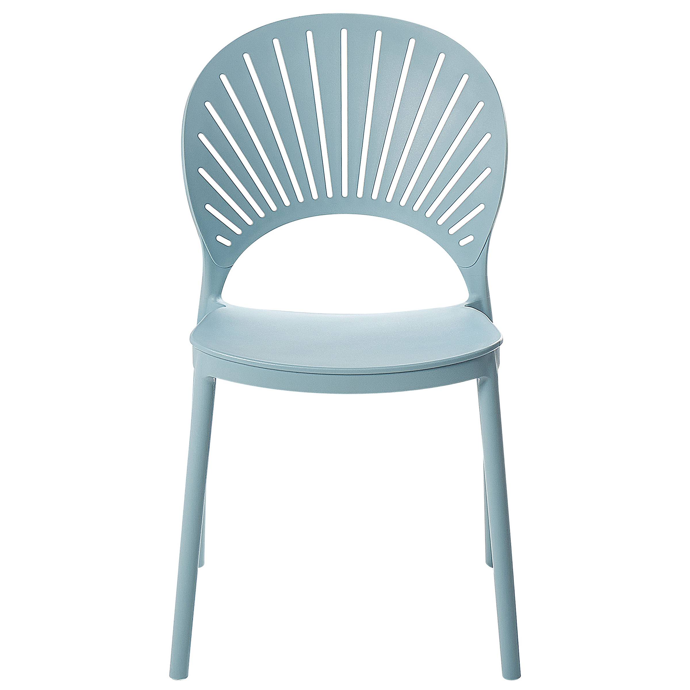 Beliani - Chaise de salle à manger Polypropylène Bleu clair OSTIA - Beliani - Imagen 5