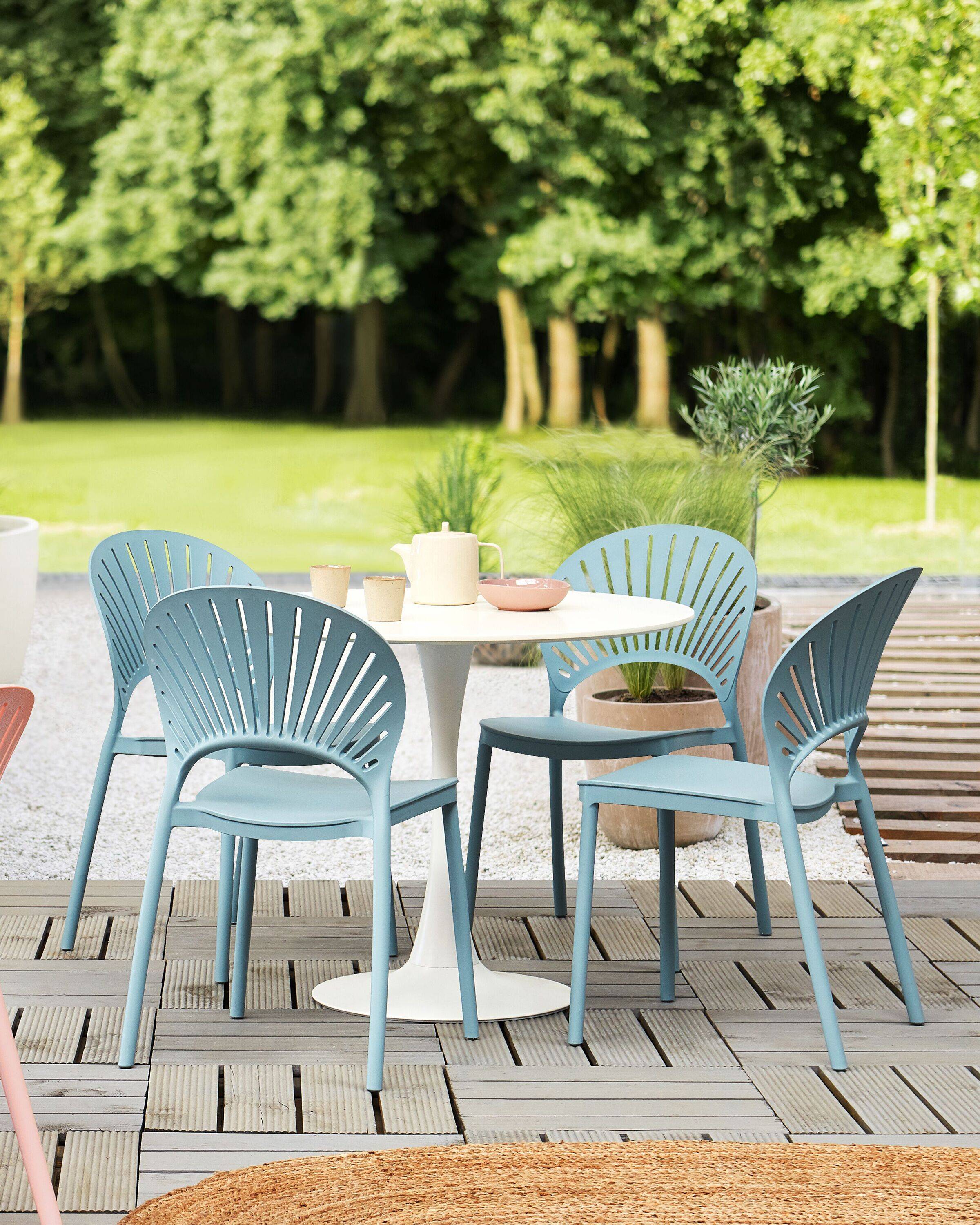 Beliani - Chaise de salle à manger Polypropylène Bleu clair OSTIA - Beliani - Imagen 1