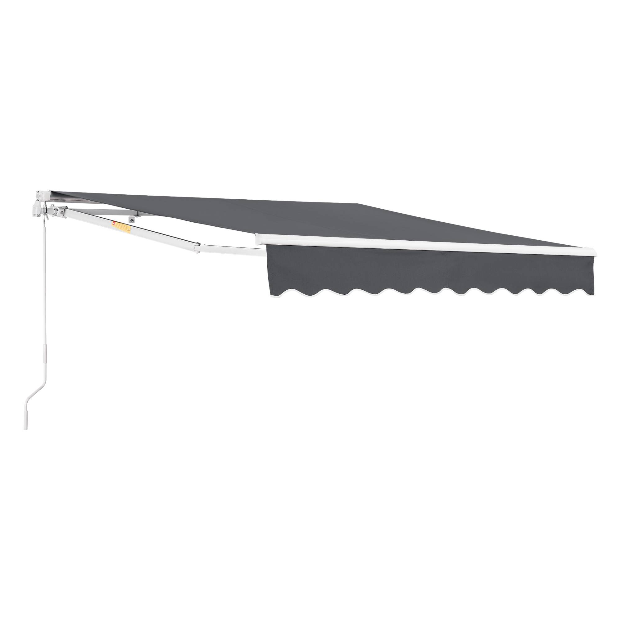 Store Banne Bitonto avec Manivelle 250 x 200 cm Gris Foncé [en.casa] - Image 1