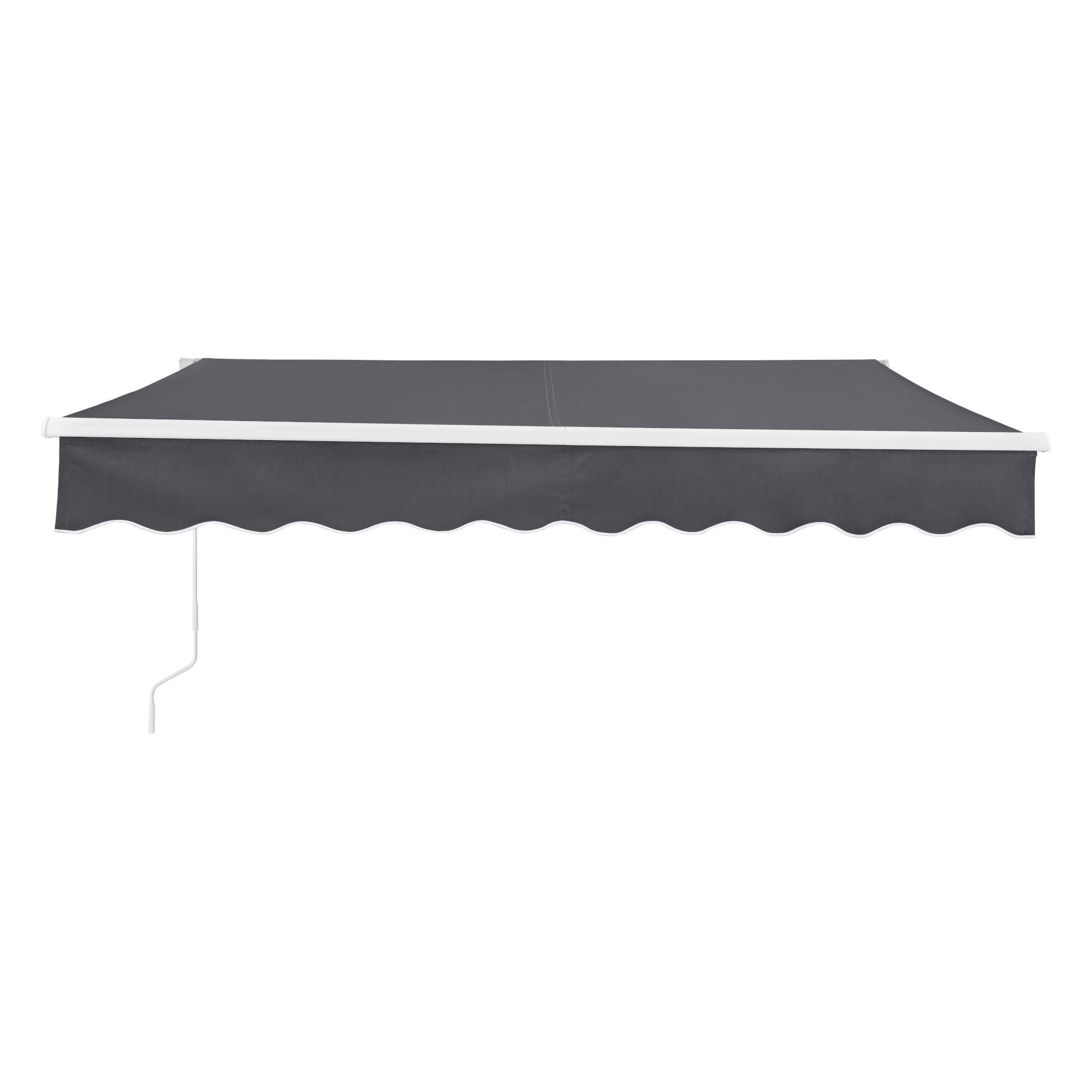 Store Banne Bitonto avec Manivelle 250 x 200 cm Gris Foncé [en.casa] - Image 5