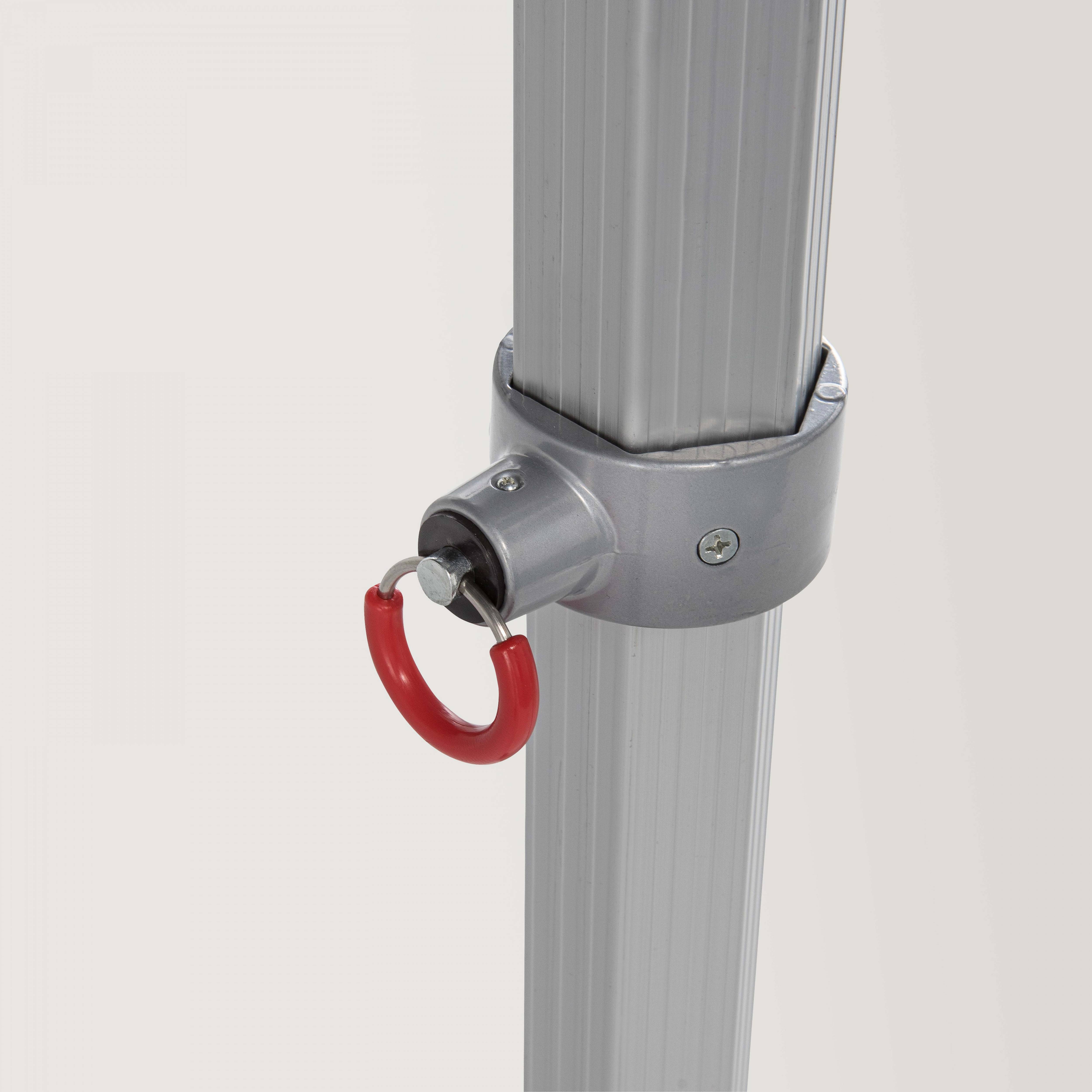 Oviala - Tente pliante M2 en aluminium 3x3m 480g/m² 50mm blanc PRO 50 - Oviala - Imagen 5