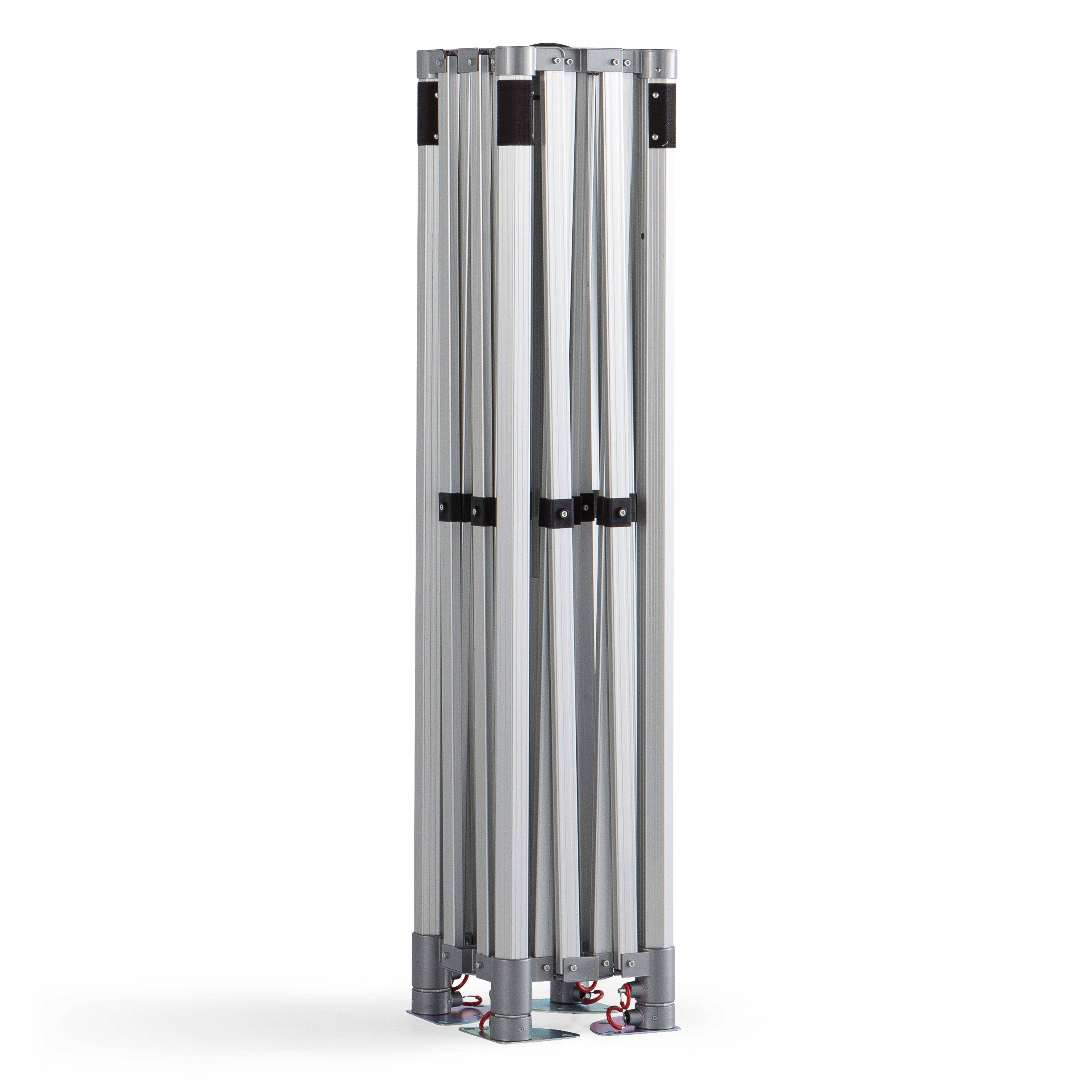 Oviala - Tente pliante M2 en aluminium 3x3m 480g/m² 50mm blanc PRO 50 - Oviala - Imagen 4