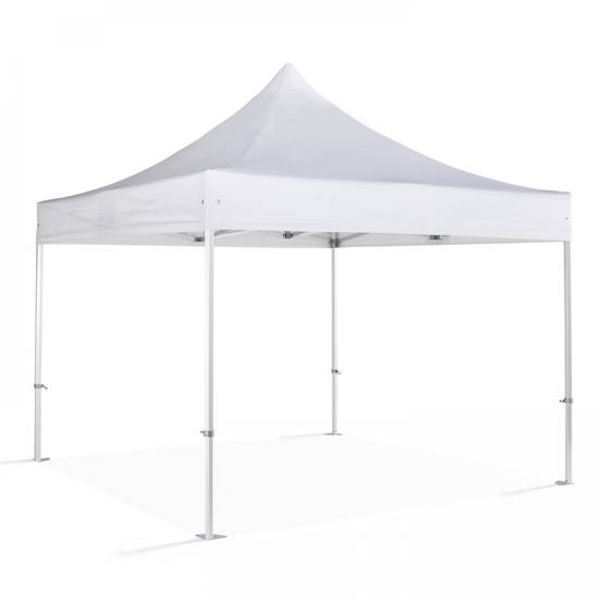 Oviala - Tente pliante M2 en aluminium 3x3m 480g/m² 50mm blanc PRO 50 - Oviala - Imagen 1