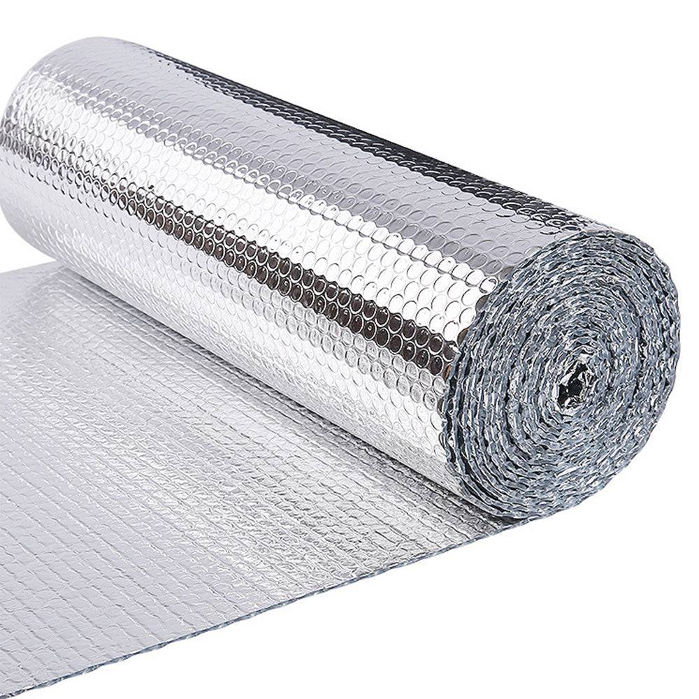 Isolant thermique a bulle double couche aluminium radiateur reflecteur 0.6x10m
