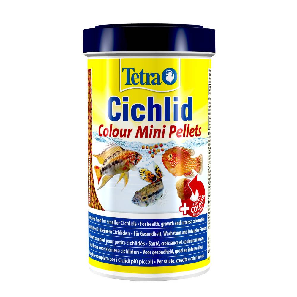 Tetra - Cichlid colour mini pellets 170 g 500 ml pour poisson Cichlidés - Image 1