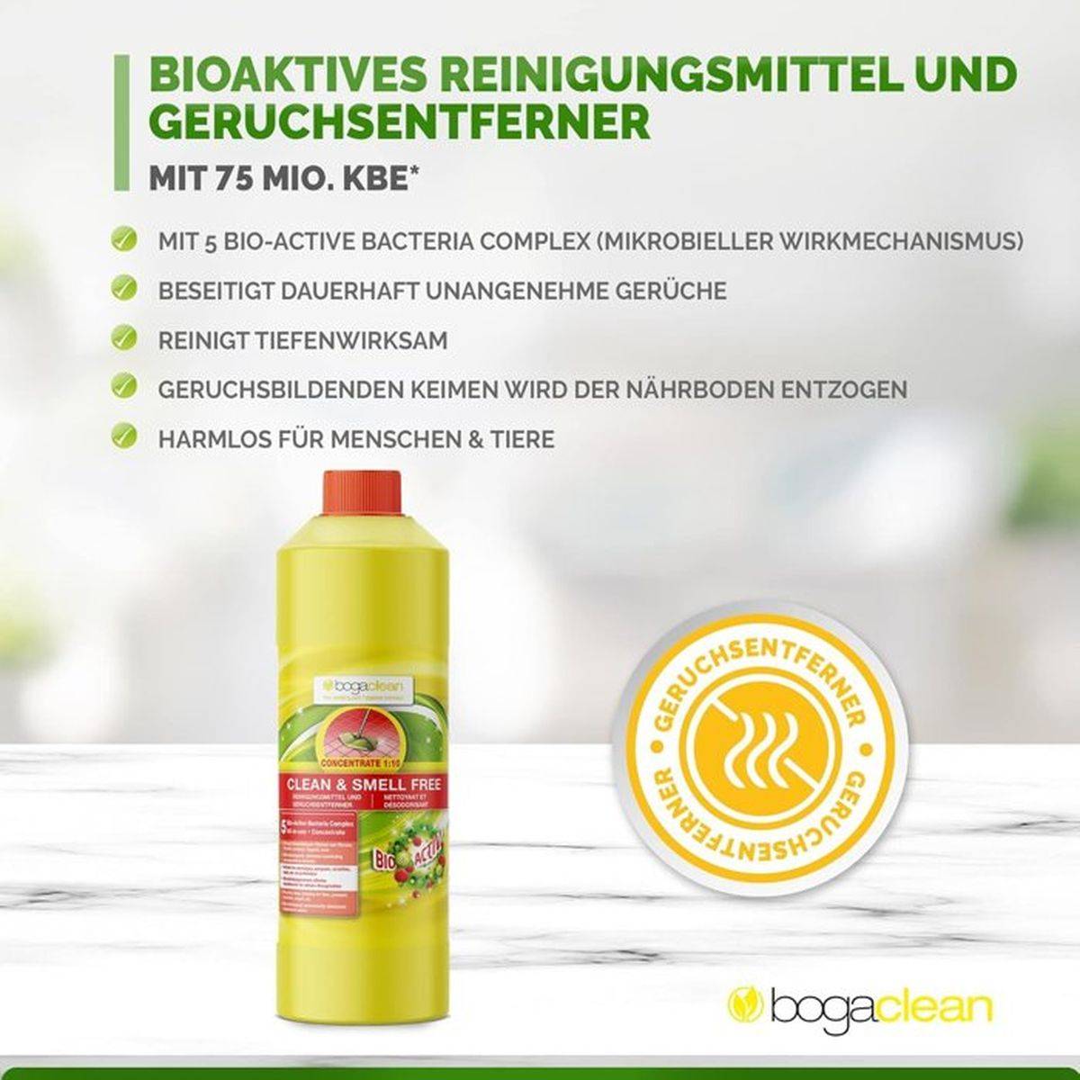Nettoyant concentré désodorisant sans odeur pour animaux, bactériostatiques bio-actifs, 100 ml - VETOCANIS - Image 3