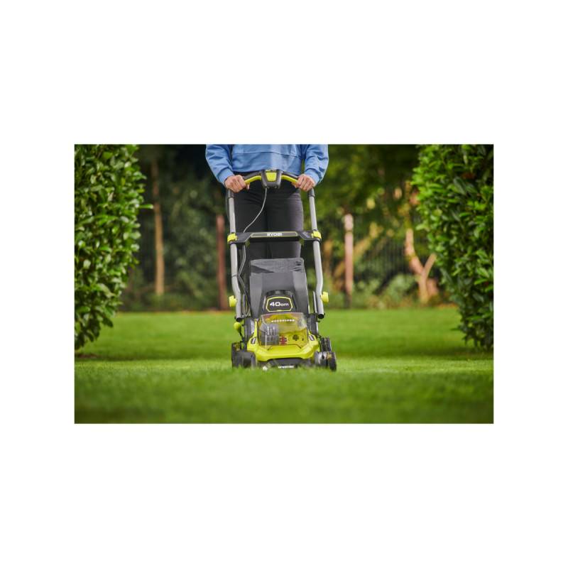 Ryobi - Tondeuse poussée RYOBI 18V Brushless - coupe 40cm - 2 batteries 4,0Ah - 1 chargeur rapide - RY18LMX40C-240 - Image 2