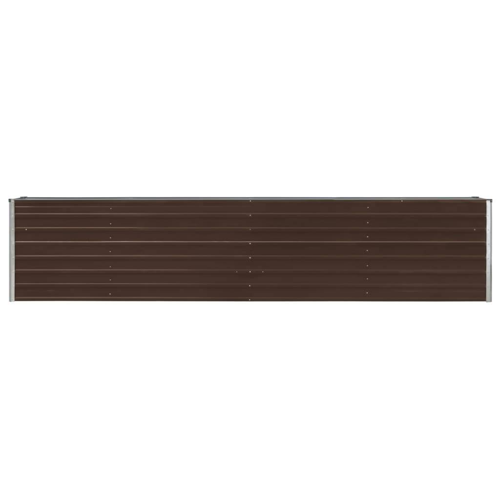 Helloshop26 - Jardinière lit surélevé plantes fleurs jardin acier galvanisé 320 x 40 x 45 cm marron - Imagen 2