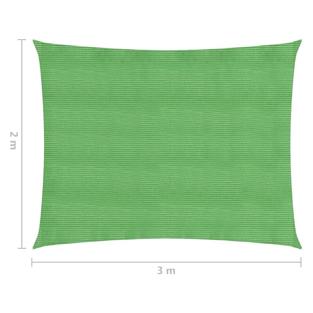 Helloshop26 - Voile d'ombrage 160 g/m² vert clair 2 x 3 m PEHD - Imagen 6