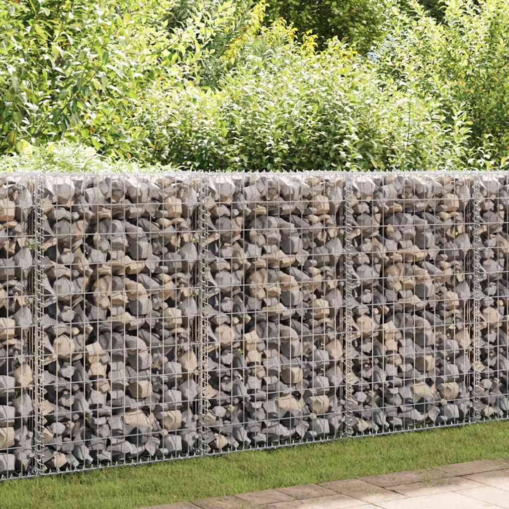 Mur en gabion avec couvercles Acier galvanisé 300 x 30 x 100 cm - PANGIVO - Image 1