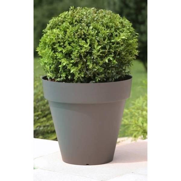 Riviera - Riviera Pot De Fleurs Soleilla - Rond - O 39,2 X 35,8 Cm -gris Paillete - Imagen 5