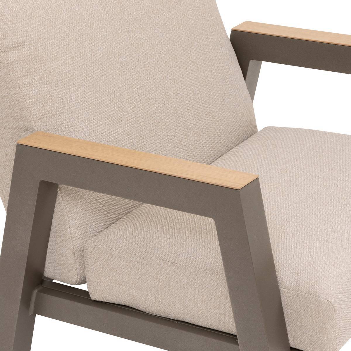 Hesperide - Fauteuil de jardin "Axiome" praline en aluminium traité en epoxy - Hespéride - Image 2