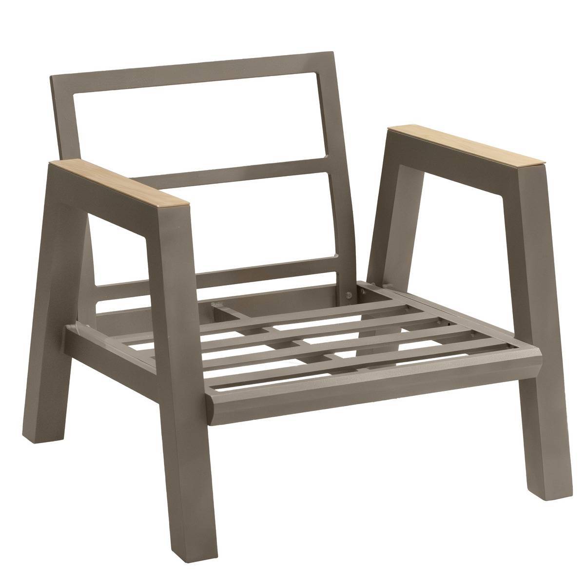 Hesperide - Fauteuil de jardin "Axiome" praline en aluminium traité en epoxy - Hespéride - Image 4