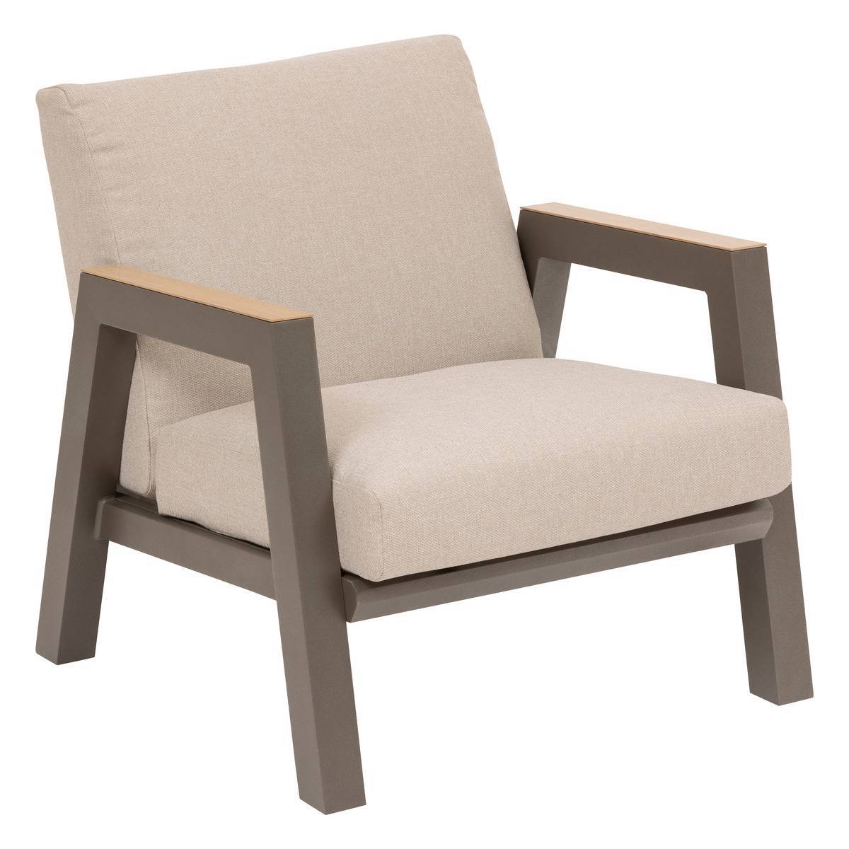 Hesperide - Fauteuil de jardin "Axiome" praline en aluminium traité en epoxy - Hespéride - Imagen 1