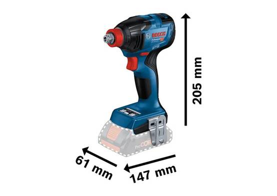 Bosch - Visseuse à chocs BOSCH GDX 18 V-210 C CLICK/GO - 2 X 5.0 Ah avec chargeur - 06019J0202 - Image 3