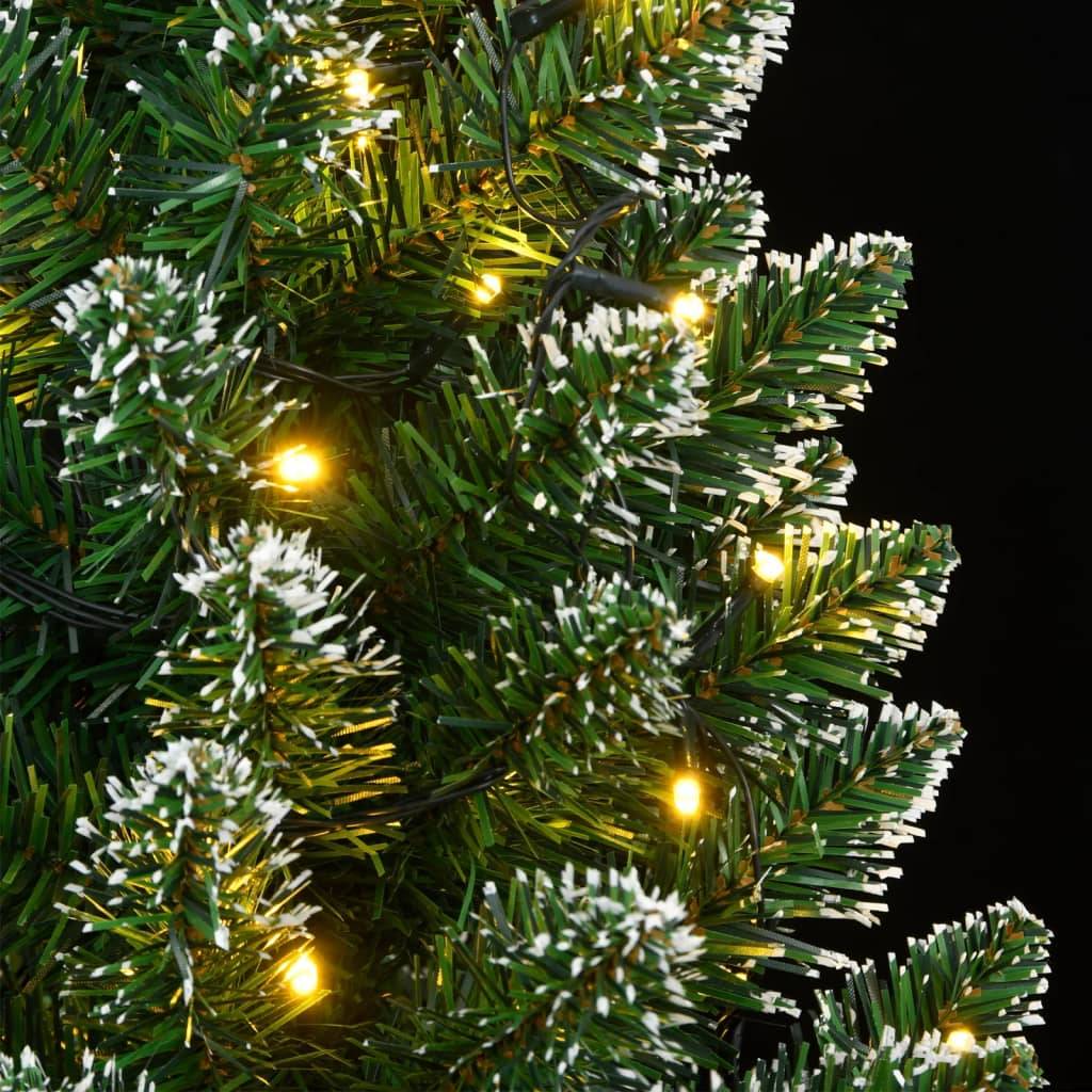 ComfortXL - Sapin de Noël artificiel mince enneigé 150 LED pour salon Vert 150 cm – ComfortXL Outdoor Living - Image 8
