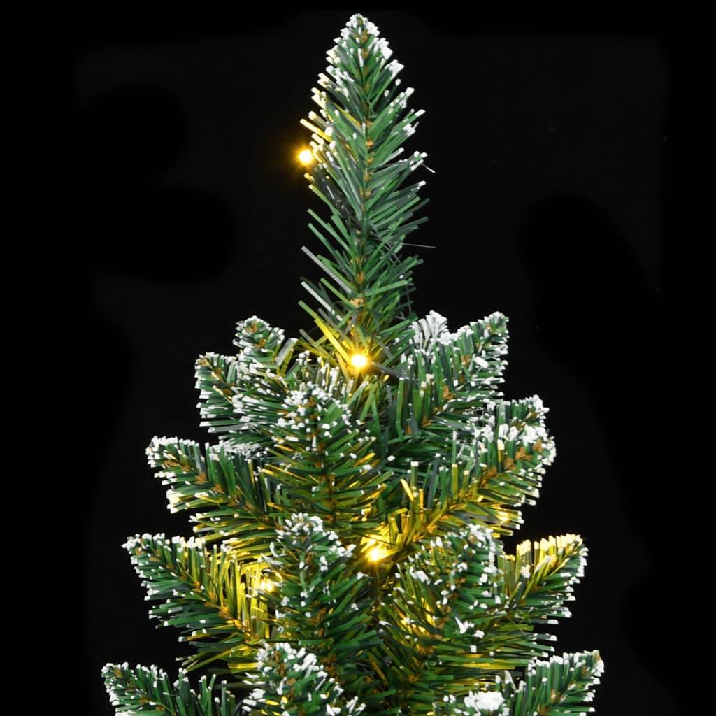 ComfortXL - Sapin de Noël artificiel mince enneigé 150 LED pour salon Vert 150 cm – ComfortXL Outdoor Living - Image 7