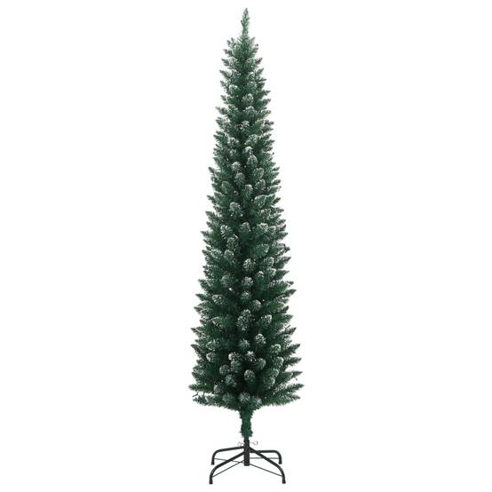 ComfortXL - Sapin de Noël artificiel mince enneigé 150 LED pour salon Vert 150 cm – ComfortXL Outdoor Living - Image 3
