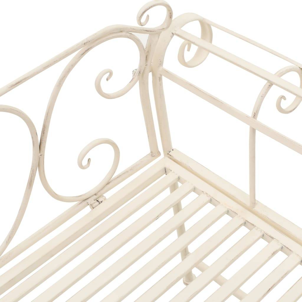 Prolenta Premium - Banc de jardin Blanc 46 X 132 cm - Prolenta Premium - Image 5