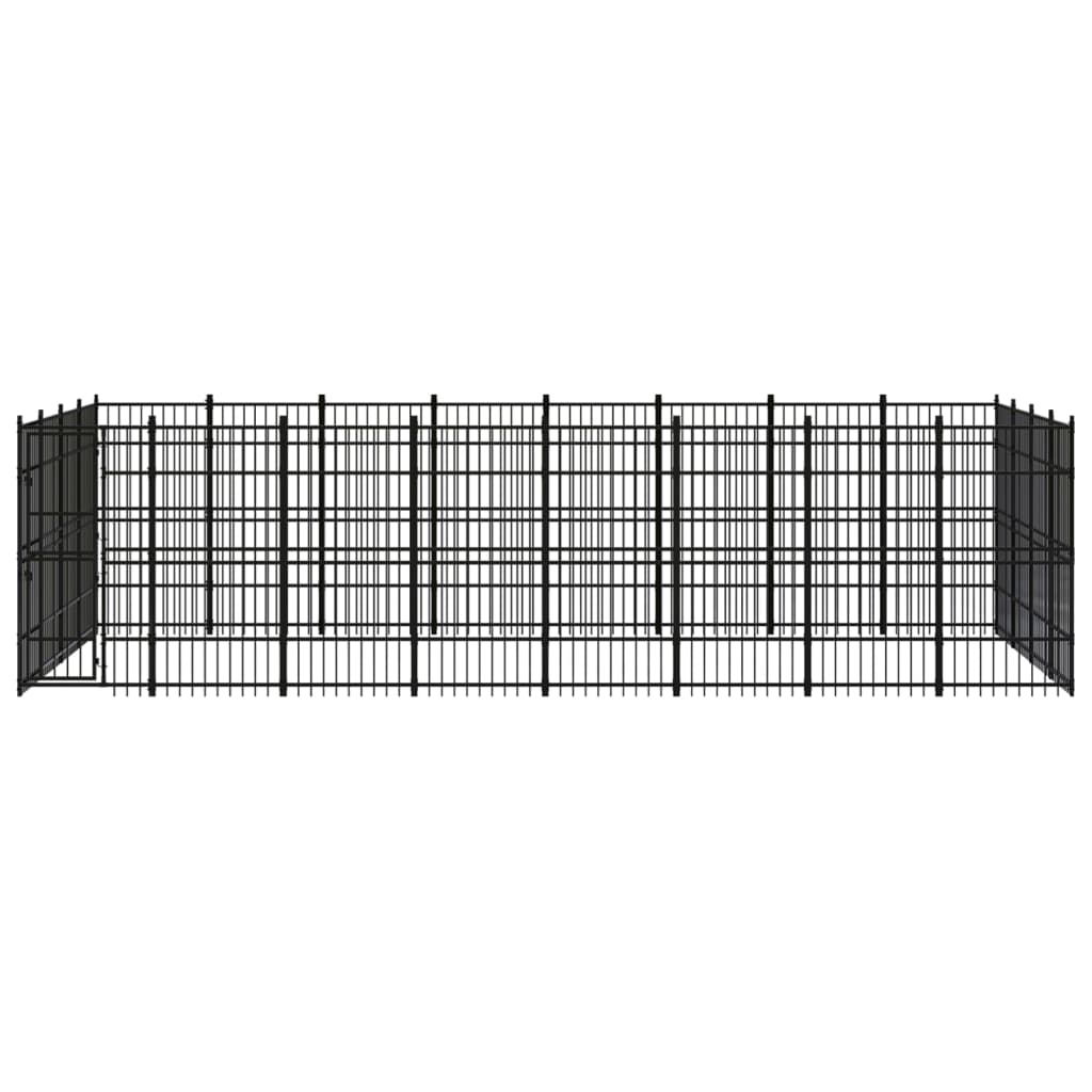 Vidaxl - Chenil D'Extérieur Pour Chiens Acier 29,49 M² - vidaXL - Imagen 1