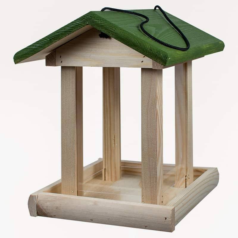 Autre - Mangeoire oiseaux bois avec réservoir - Prêt à Jardiner