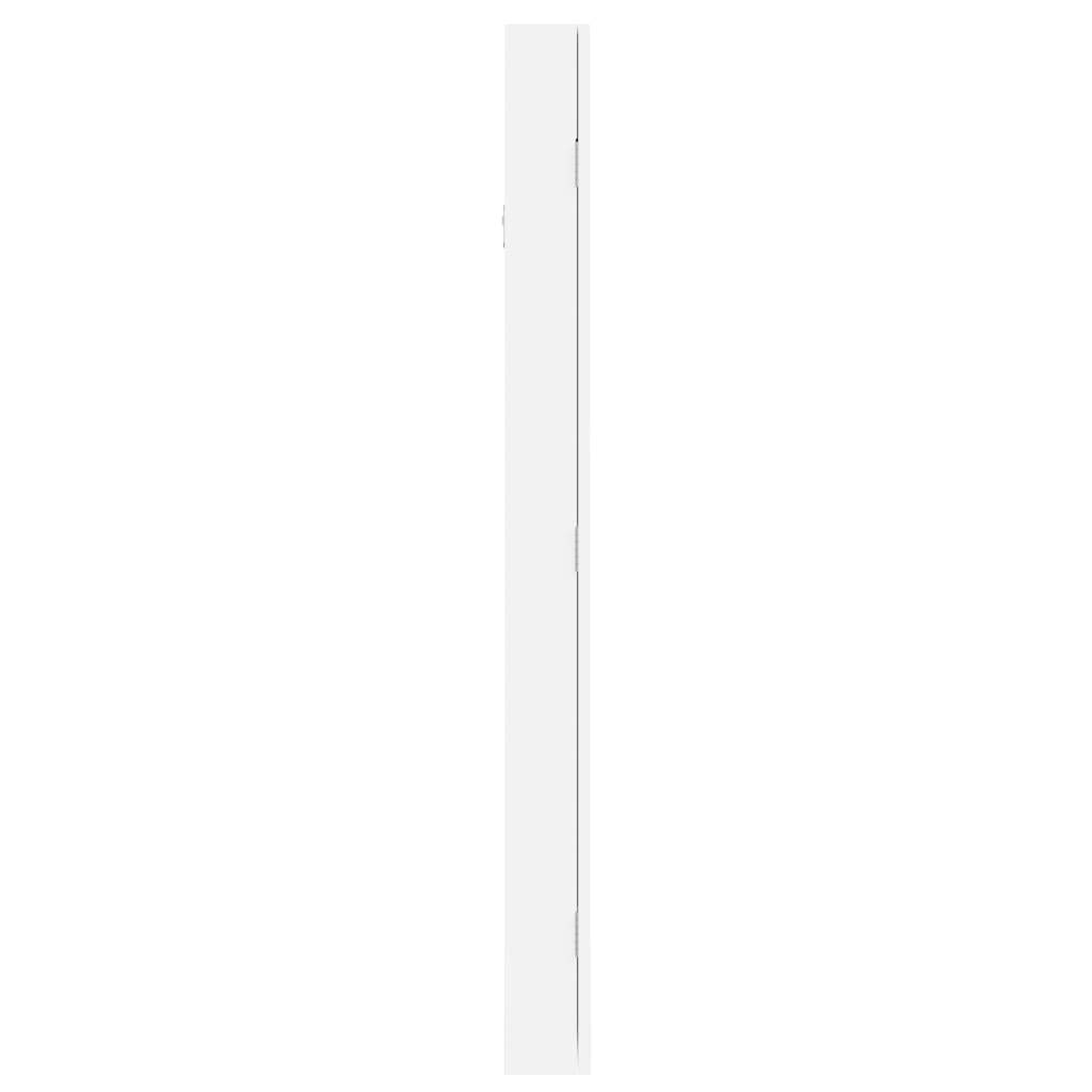 Maison Chic - Miroir Murale avec rangement - Armoire à bijoux avec miroir blanc 30x8,5x106 cm PC154 - Image 6