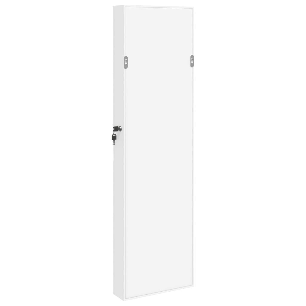 Maison Chic - Miroir Murale avec rangement - Armoire à bijoux avec miroir blanc 30x8,5x106 cm PC154 - Image 7