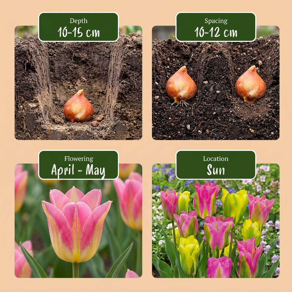 La Green Touch - Tulipe Strawberry Lemonade en mélange - 24 bulbes - Image 4