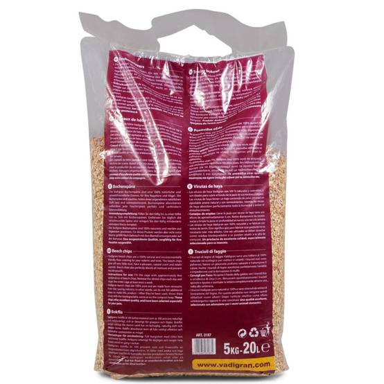 Vadigran - Copeaux de hêtre 6 mm. 20 litres soit 5 kg. pour rongeurs. - Imagen 4