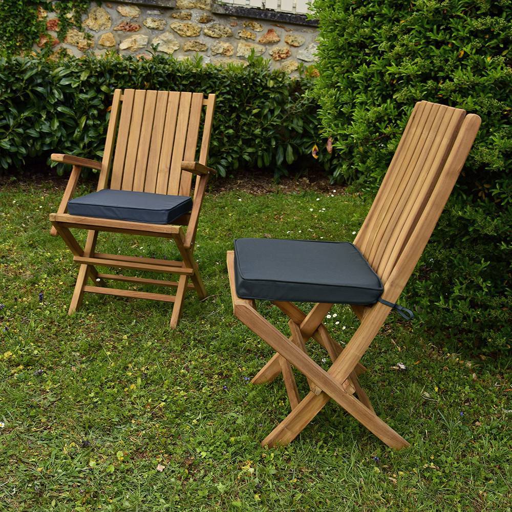 Coussin Gris pour chaises et fauteuils pliants - TECK'Attitude - Imagen 2