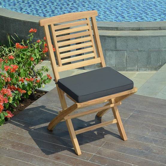 Coussin Gris pour chaises et fauteuils pliants - TECK'Attitude - Imagen 4