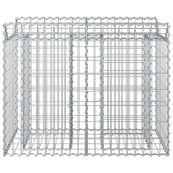 Lit surélevé gabion Acier galvanisé Argenté 100 x 50 x 80 cm - PANGIVO - Image 5