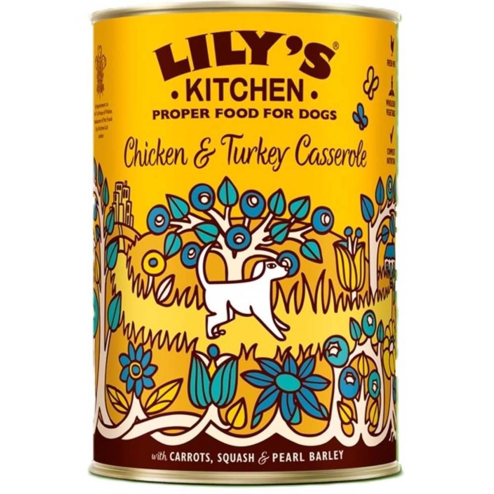 Lily's Kitchen - Pâtée pour chien poulet et dinde . 400G Casserole Chicken , Turkey LILY'S KITCHEN