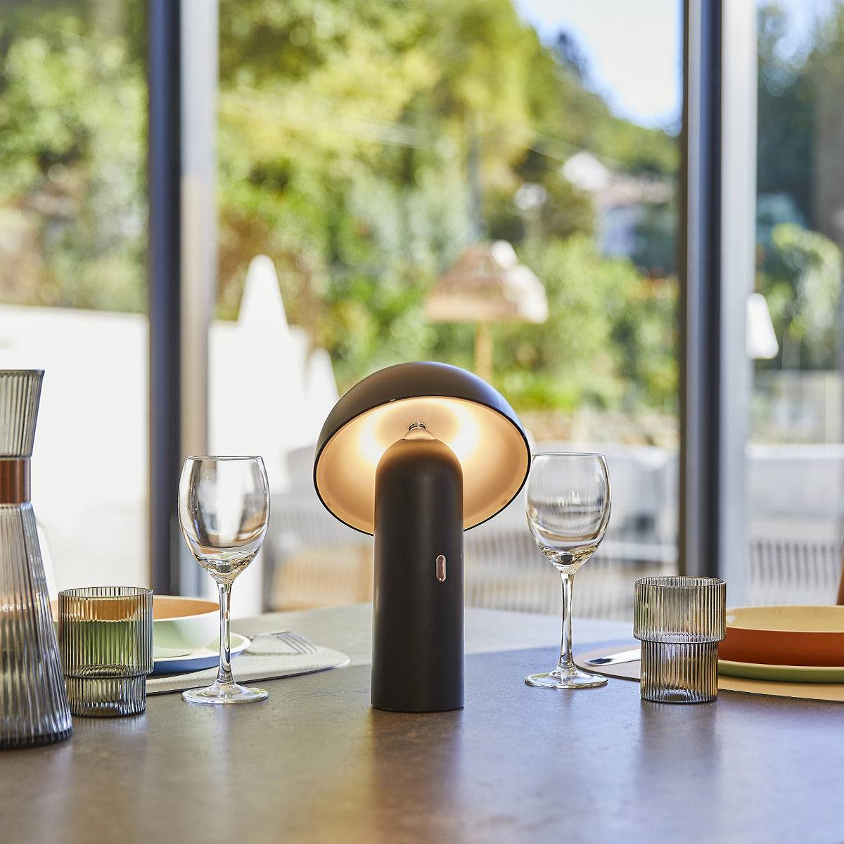 Lumisky - Lampe de table sans fil TOD Noir H28cm - Imagen 7