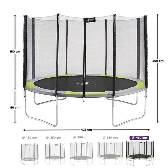 Kangui - Trampoline rond Ø 430cm avec filet de sécurité - RALLI 430 Kangui - Image 3