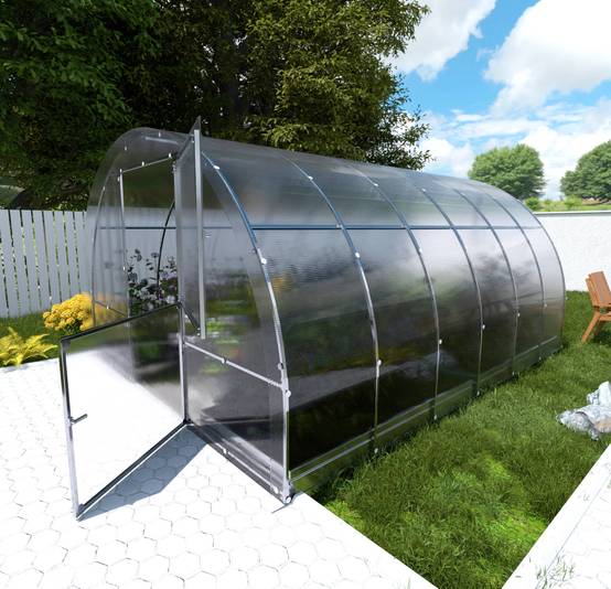 KLASIKA GREENHOUSES - Serre KLASIKA EASY 3 x 4 m (12 m²), 4 mm avec revêtement en polycarbonate - Image 1