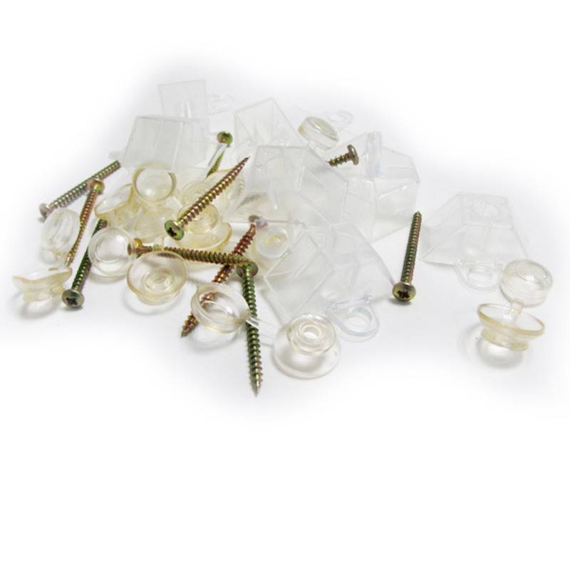 Kit de fixation nervurée à ondes greca (x10) - Coloris - Standard, Longueur - 4 cm