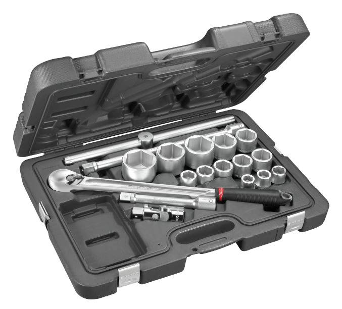 Coffret douilles 3/4'' 6 pans métriques - FACOM - KL.500PB