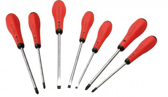 Jeu de 7 tournevis fente + phillips® + pozidriv® - MOB - Image 1
