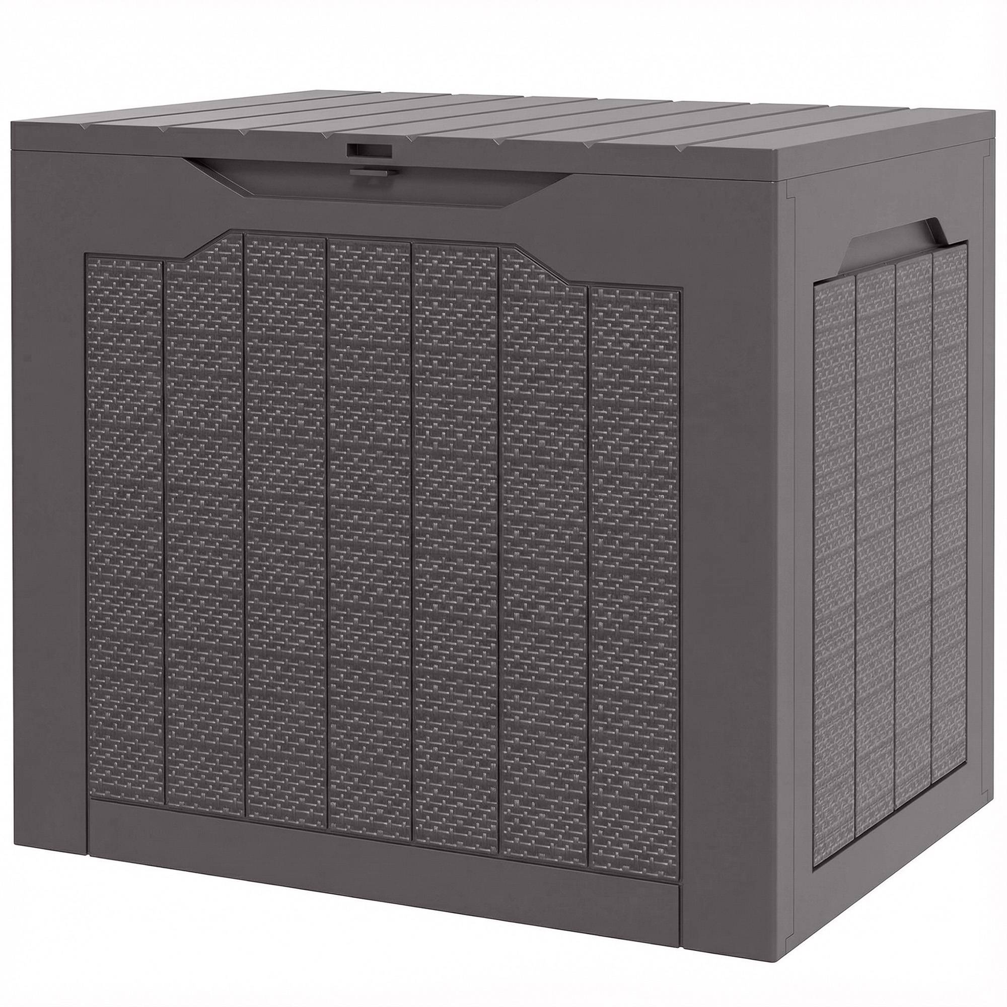 ComfortXL - Coffre de rangement polypropylène 97 L marron pour jardin étanche verrouillable - ComfortXL Outdoor Living - Image 1