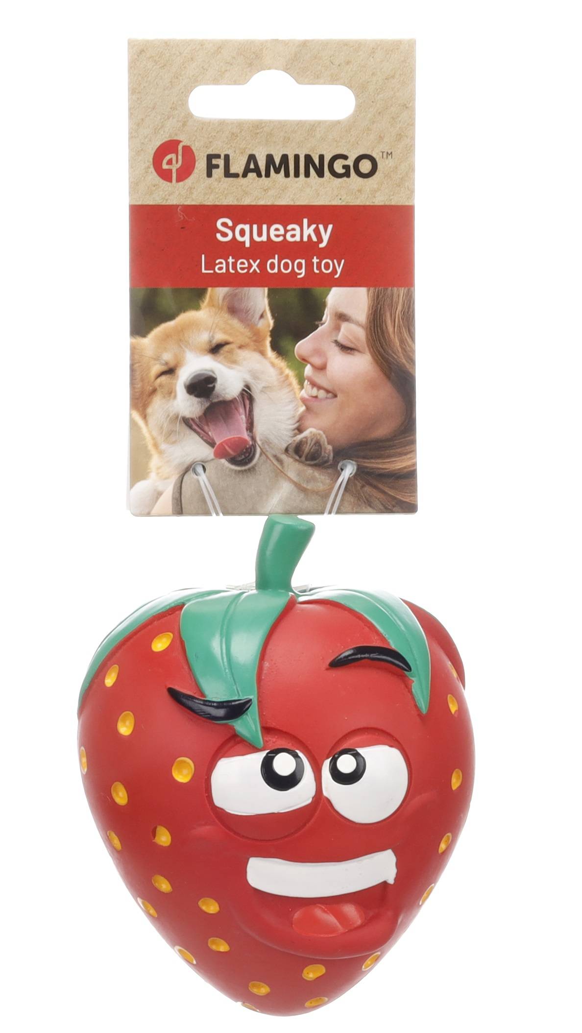 Jeu pour chien Fruco La fraise sonore - Image 2