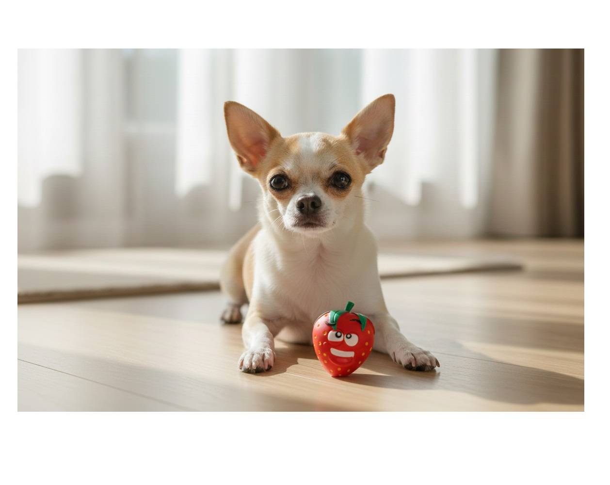 Jeu pour chien Fruco La fraise sonore - Image 4
