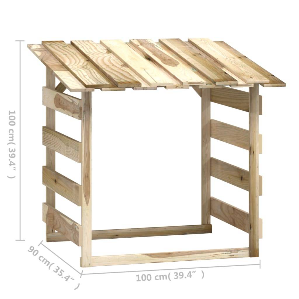 Maison Chic - Pergola - Tonnelle de jardin avec toit 100x90x100 cm Bois de pin imprégné il190 - Image 7