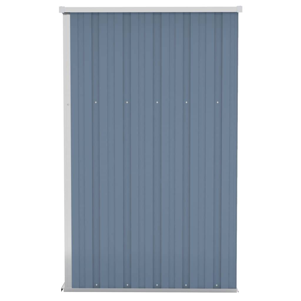 Abri de jardin 1.18m² - Cabane de jardin - Remise de jardin murale Gris 118x100x178 cm Acier galvanisé MAISON CHIC - Image 4