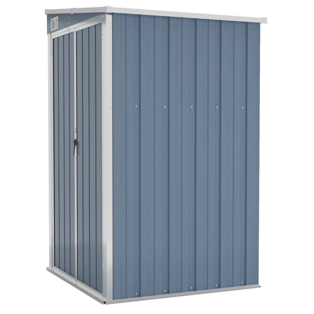 Abri de jardin 1.18m² - Cabane de jardin - Remise de jardin murale Gris 118x100x178 cm Acier galvanisé MAISON CHIC - Image 1
